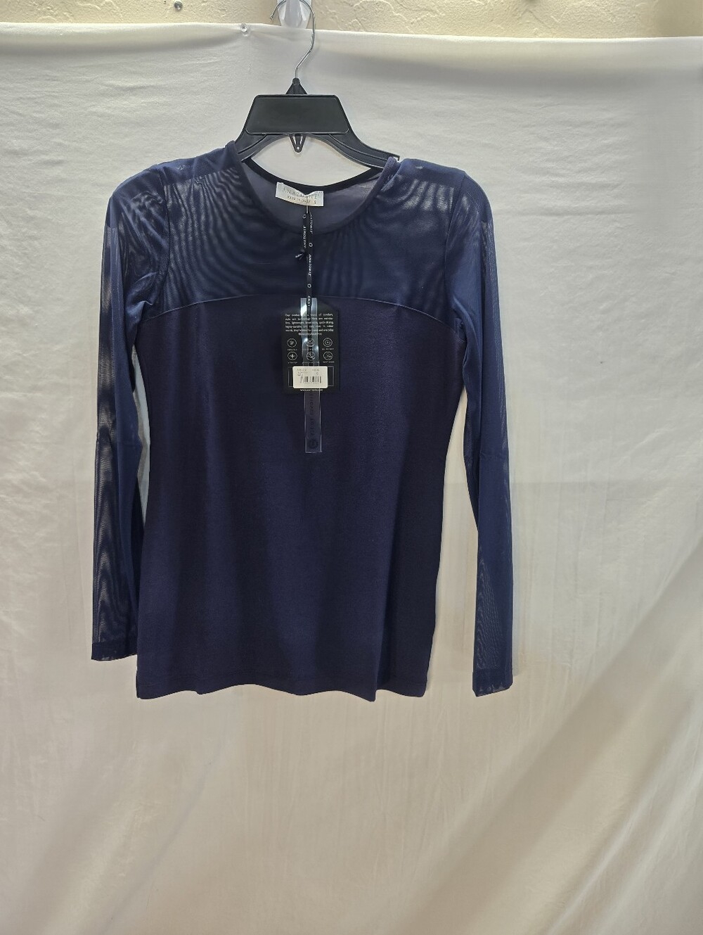 Anatomie Budah Mesh Top Women’s Medium Long Sleeve New - Picture 4 of 5
